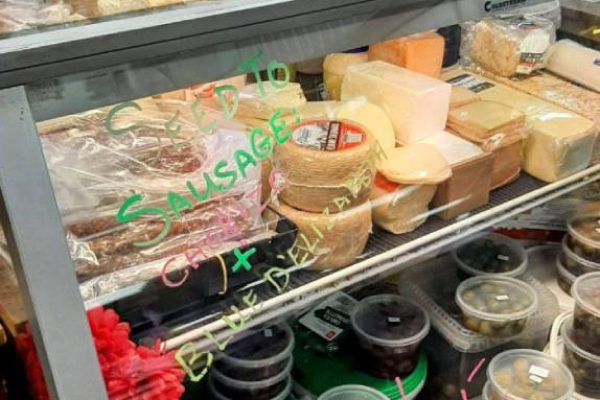 all kinds of food at a store